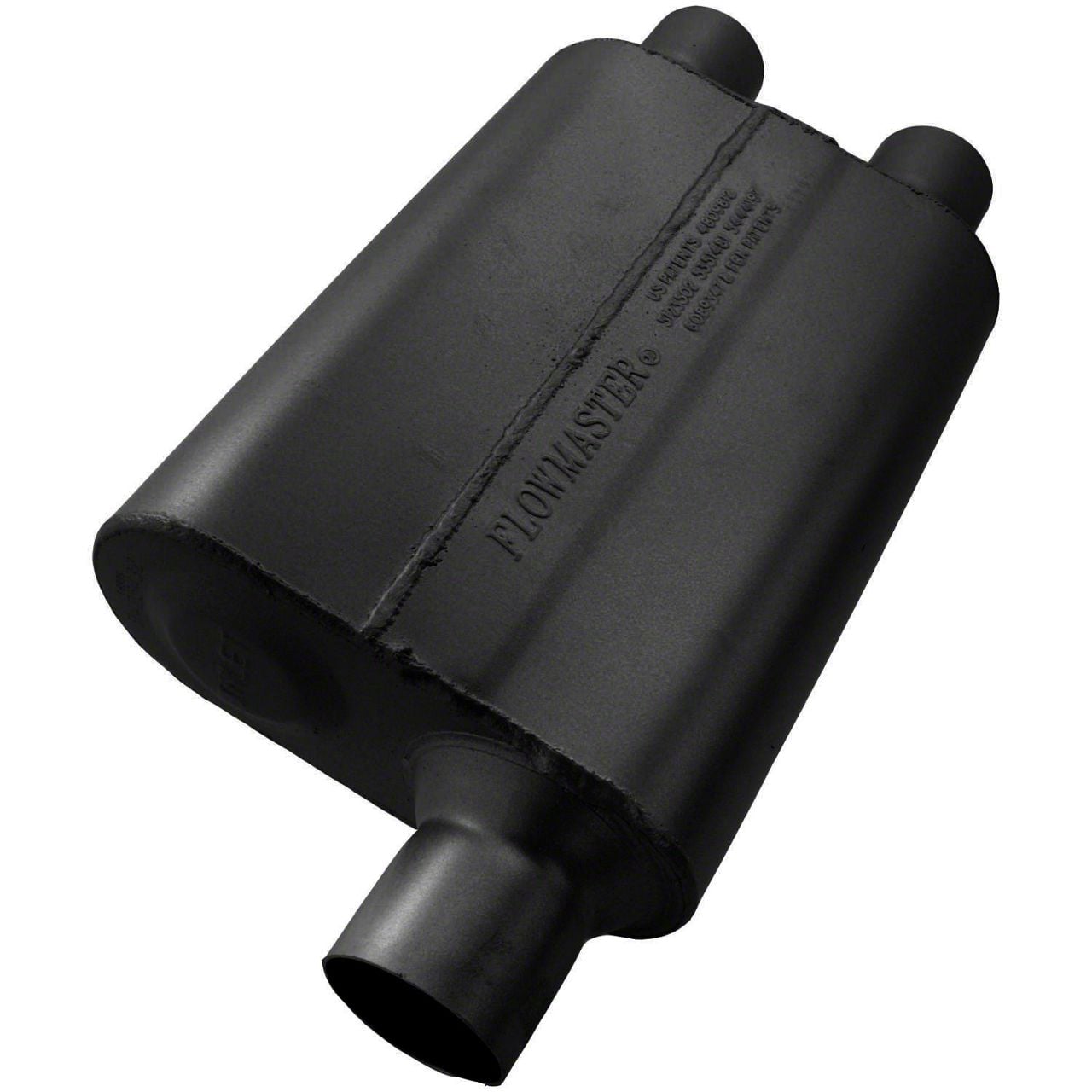 Flowmaster Ecklers 40 Series Delta Flow Offset/Dual Out Oval Muffler; 2 ...