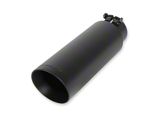 Flowmaster Angle Cut Double Wall Exhaust Tip; 4-Inch; Black Ceramic Coated (Fits 3-Inch Tailpipe)