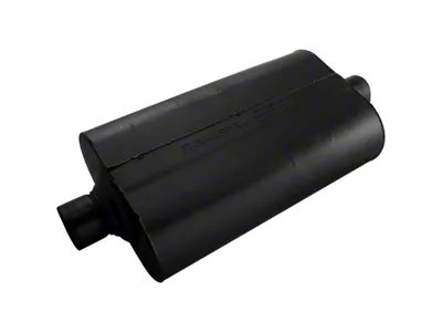 Flowmaster Super 50 Series Center/Center Oval Muffler; 2.50-Inch Inlet/2.50-Inch Outlet (Universal; Some Adaptation May Be Required)