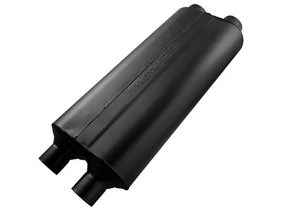 Flowmaster 70 Series Big Block II Dual In/Dual Out Oval Muffler; 2.25-Inch Inlet/2.25-Inch Outlet (Universal; Some Adaptation May Be Required)