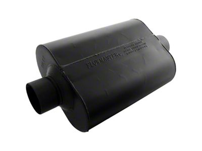 Flowmaster Super 44 Series Center/Center Oval Muffler; 3-Inch Inlet/3-Inch Outlet (Universal; Some Adaptation May Be Required)