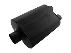 Flowmaster Super 40 Series Center/Dual Out Oval Muffler; 3-Inch Inlet/2.50-Inch Outlet (Universal; Some Adaptation May Be Required)