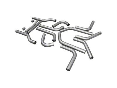 Flowmaster Universal Dual Exhaust System Kit; 3-Inch; 16-Piece (Universal; Some Adaptation May Be Required)