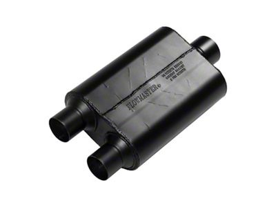 Flowmaster 40 Series Dual In/Center Oval Muffler; 2.50-Inch Inlet/3-Inch Outlet (Universal; Some Adaptation May Be Required)