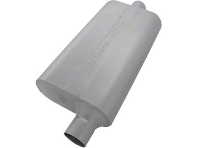 Flowmaster Muffler, 2.25, Offset In/Center Out, 50 Series Delta Flow, Flowmaster