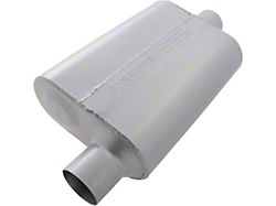 Flowmaster Muffler, 2.5, Offset In/Center Out, 50 Series Flow