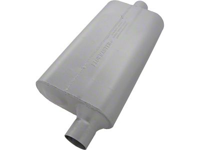 Flowmaster Muffler, 2.5, Offset In & Out, 50 Series Delta Flow