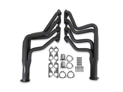 Flowtech 1-3/4-Inch Long Tube Headers; Black Painted (70-72 6.6L Camaro)