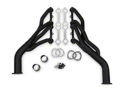 Flowtech 1-5/8-Inch Afterburner Headers; Black Painted (70-74 5.7L Camaro)