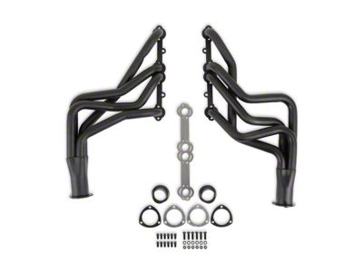 Flowtech 1-5/8-Inch Long Tube Headers; Black Painted (67-74 Small Block V8 Camaro)