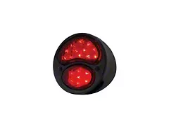 12-Volt LED Tail Light; Black Housing; Red Lens; Passenger Side (28-31 Model A)