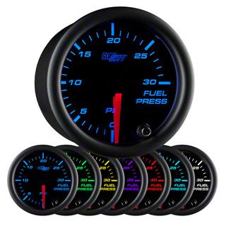 1965-1967 Corvette C2 Licensed Reproduction Oil Pressure Gauge – 80 PSI, Analog, Orange Needle (Full Throttle)