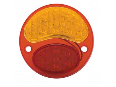 6-Volt LED Tail Light; Red and Amber Lens; Passenger Side (28-31 Model A)