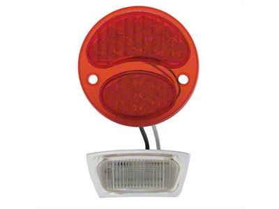 6-Volt LED Tail Light; Red Lens; Driver Side (28-31 Model A)