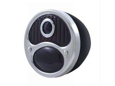 6-Volt Tail Light; Black Housing; Red with Blue Dot Lens; Passenger Side (28-31 Model A)