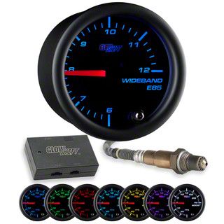 アフターグロー Ecklers Analog Wideband E85 Air/Fuel Ratio Gauge; Black 7