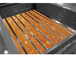 BedWood-X Floor Kit; Pre-Drilled; Birds Eye Maple Wood; HydroSatin Finish; Mild Steel Hidden Fastener Bed Strips (28-31 Model AA)