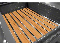 BedWood-X Floor Kit; Pre-Drilled; Cypress Wood; HydroSatin Finish; Mild Steel Hidden Fastener Bed Strips (28-31 Model AA)