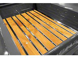 BedWood-X Floor Kit; Pre-Drilled; Flamed Birch Wood; HydroShine Finish; Mild Steel Hidden Fastener Bed Strips (28-31 Model AA)