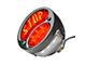 LED Stop Script Tail Light; Black Housing; Red Lens; Passenger Side (28-31 Model A)