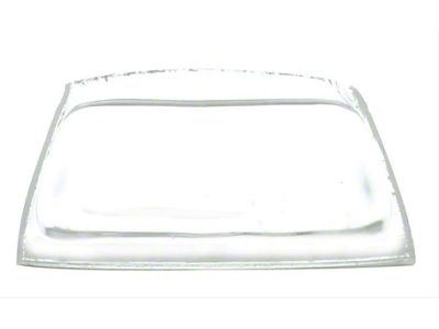 Tail Light License Plate Lens; Clear (28-31 Model A, Model AA)