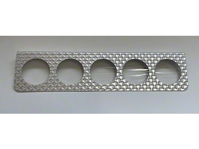 Undermount Gauge Panel with 5 Gauge Holes; 2-1/16-Inch Diameter (Universal; Some Adaptation May Be Required)