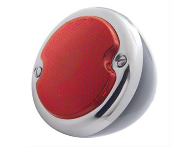 Tail Light; Black Housing; Red Lens; Passenger Side (33-36 Ford Car, Ford Truck)