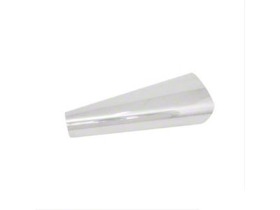 Megaphone Style Rectangular Exhaust Tip Megaphone Style; Stainless Steel (Fits 2-Inch Tailpipe)