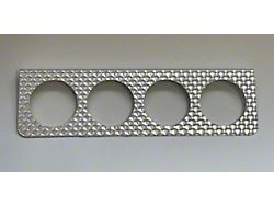 Undermount Gauge Panel with 4 Gauge Holes; 2-5/8-Inch Diameter (Universal; Some Adaptation May Be Required)