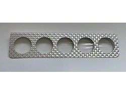 Undermount Gauge Panel with 5 Gauge Holes; 2-1/16-Inch Diameter (Universal; Some Adaptation May Be Required)