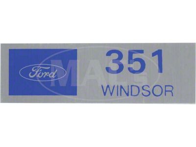 Ford 351 W Valve Cover Decal