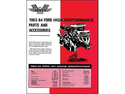 Ford 427 High-Performance Part And Accessories Folder - 4 Pages