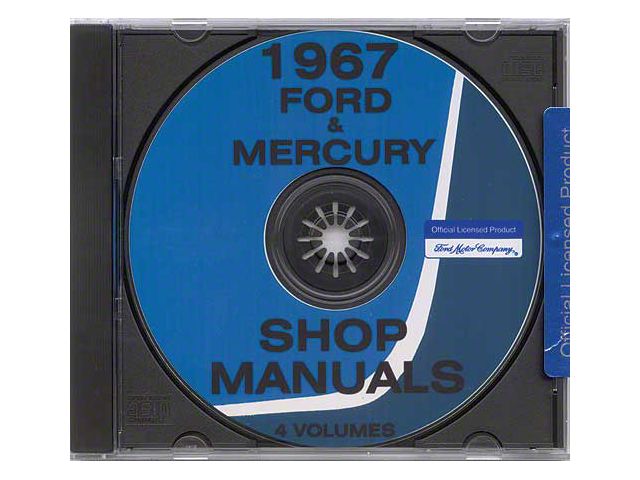 Ford and Mercury Car Shop Manual CD - For Windows OperatingSystems Only
