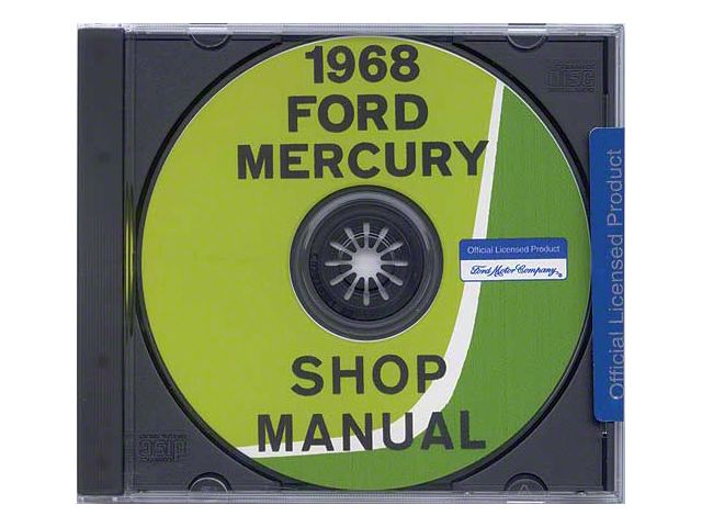 1968 Ford and Mercury Shop Manual (CD-ROM)