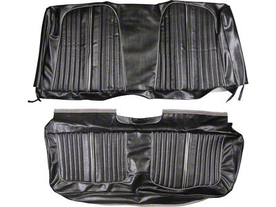 Ford Bench Seat Upholstery, Front, Pair, Vinyl, Sedan, 500 Model, Galaxie, 1964 (4-Door Sedan Only)