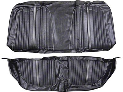 Ford Bench Seat Upholstery, Rear, Pair, Vinyl, Sedan, 500 Model, Galaxie, 1964 (4-Door Sedan Only)