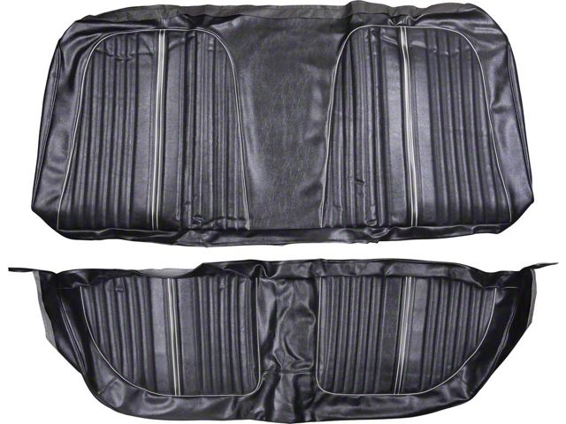 Ford Bench Seat Upholstery, Rear, Pair, Vinyl, Sedan, 500 Model, Galaxie, 1964 (4-Door Sedan Only)