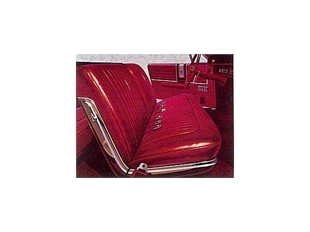Ford Bench Seat Upholstery, Set, Front & Rear, Vinyl, Convertible, Galaxie, 1968 (Convertible Models Only)