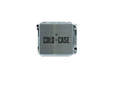 Ford Bronco Cold Case Aluminum Radiator, Big 2 Row, 1966-1977