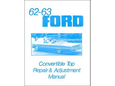 62-3 Ford Conv Top Repair Mnl
