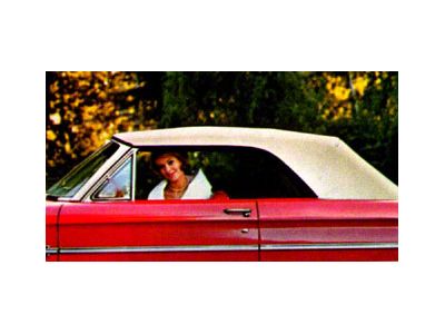 Ford Convertible Top, W/ Glass Rear Window, Fairlane, 1966-67