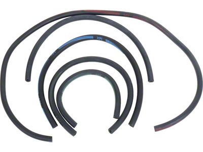 Ford Distributor Vacuum Line Kit, 390 Or 428 Cobra Jet V8 With Manual Transmission (390/428CJ with M/T)