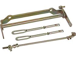 Ford Fairlane Carburetor Linkage Rod Kit, 390/427 V8 With 3x2 Barrel Carbs, 1966 (427 V8 with 6B 3 x 2/B Carb)