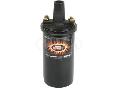 Ford Fairlane & Torino Flame Thrower II Coil System, Epoxy Filled, Black