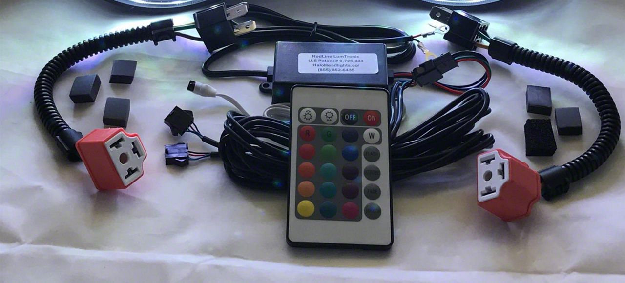 Redline Lumtronix Ecklers 7-Inch Round White Diamond Multi-Color