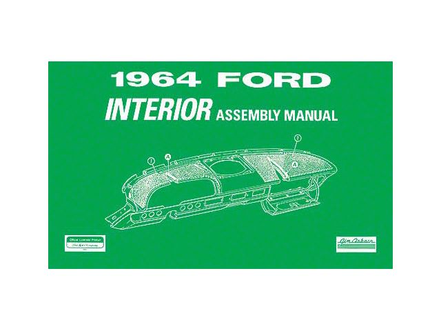 Ford Interior Trim Assembly Manual - 103 Pages