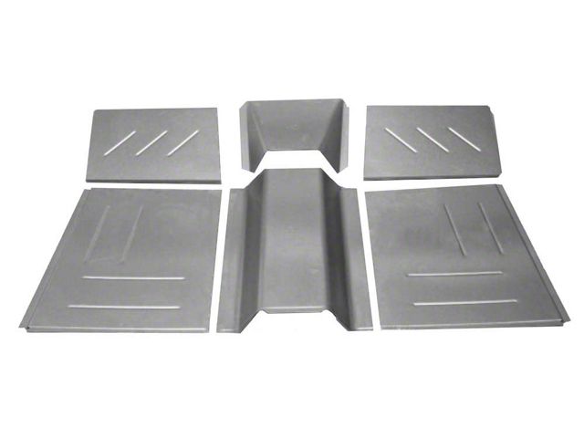 Ford And Mercury Front Floor Pan Kit With Toe Boards, Universal For Stock Firewall, 1941-1948