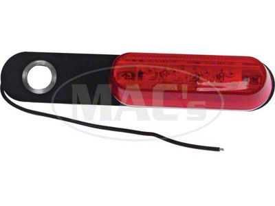 Turn Signal, 6-Volt, Positive Ground, Red Lens