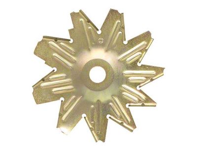 Ford Mustang Alternator Fan - Gold Zinc Dichromate Finish -10 Blades - From 11-1969