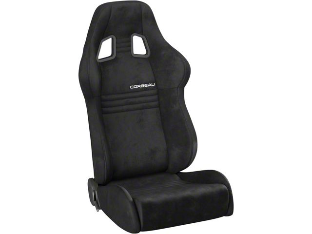 Corbeau A4 Seats, Black Microsuede